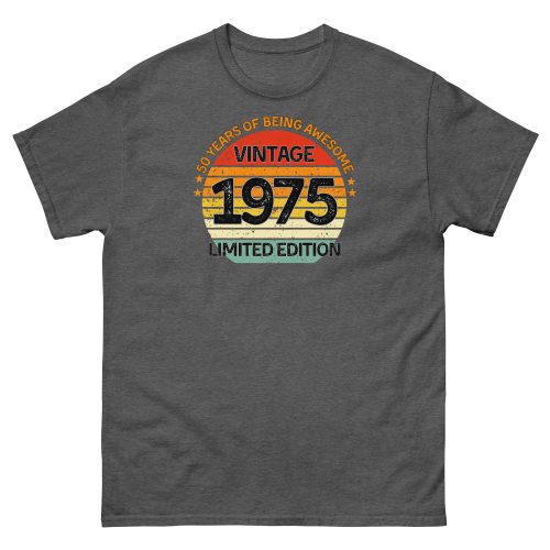 Vintage 1975 Limited Edition T-shirt 50th Birthday Gift