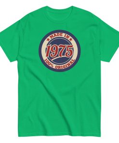 Made in 1975 Birthday T-shirt 50th Birthday Gift Tshirt