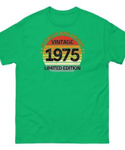 Vintage 1975 Limited Edition T-shirt 50th Birthday Gift