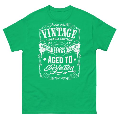 Vintage 1965 Aged To Perfection T-Shirt 1965 Birthday Gift Tee