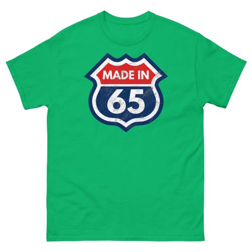 1965 Birthday T-Shirt Gift Made in 65 US Route Sign