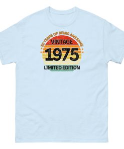 Vintage 1975 Limited Edition T-shirt 50th Birthday Gift