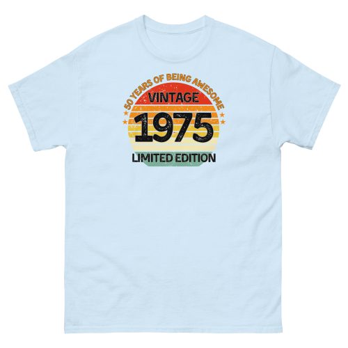 Vintage 1975 Limited Edition T-shirt 50th Birthday Gift