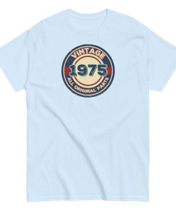 1975 Birthday Gift T-shirt Vintage All Original Parts 50th