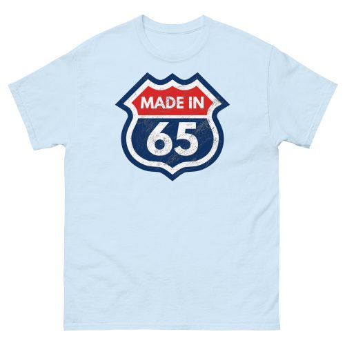 1965 Birthday T-Shirt Gift Made in 65 US Route Sign