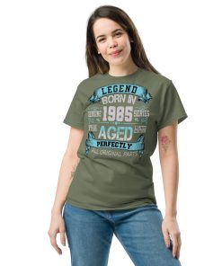 1985 Birthday Year Gift T-shirt Born In 1985 Legend Aged Perfectly