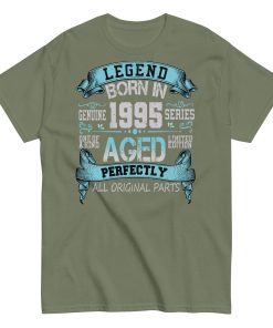 1995 Birthday Year Gift T-shirt Born In 1995 Legend Aged Perfectly