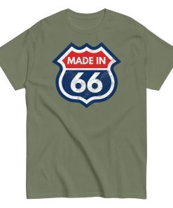 1966 Birthday Gift T-shirt Made in 66 US Route 66 Style