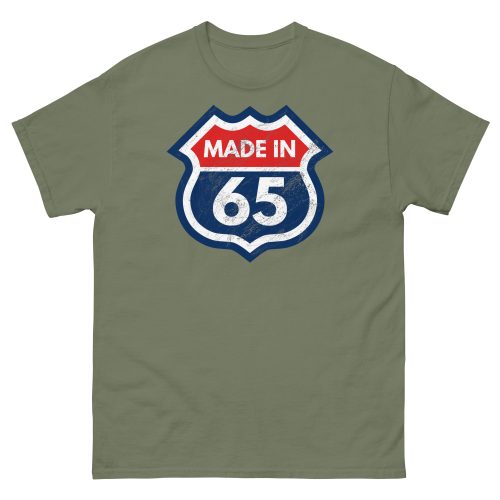 1965 Birthday T-Shirt Gift Made in 65 US Route Sign