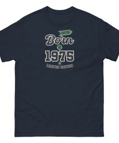 Vintage Born In 1975 Limited Edition T-shirt 50th Birthday Tee