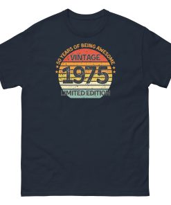 Vintage 1975 Limited Edition T-shirt 50th Birthday Gift