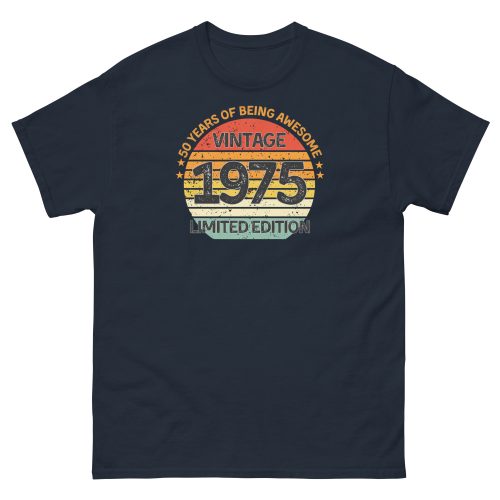 Vintage 1975 Limited Edition T-shirt 50th Birthday Gift