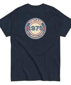 1975 Birthday Gift T-shirt Vintage All Original Parts 50th