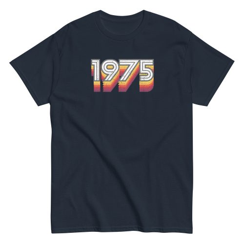 1975 Birth Year Gift T-shirt 50th Birthday Tshirt 1975 Retro