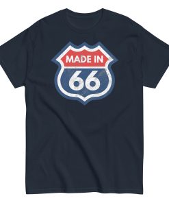 1966 Birthday Gift T-shirt Made in 66 US Route 66 Style