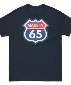 1965 Birthday T-Shirt Gift Made in 65 US Route Sign