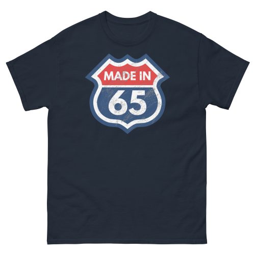 1965 Birthday T-Shirt Gift Made in 65 US Route Sign