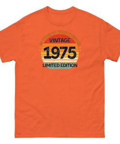 Vintage 1975 Limited Edition T-shirt 50th Birthday Gift