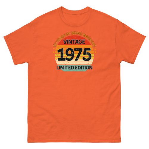 Vintage 1975 Limited Edition T-shirt 50th Birthday Gift