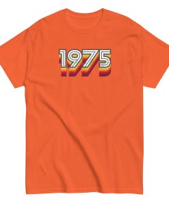 1975 Birth Year Gift T-shirt 50th Birthday Tshirt 1975 Retro