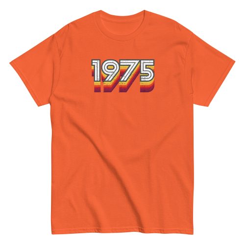 1975 Birth Year Gift T-shirt 50th Birthday Tshirt 1975 Retro