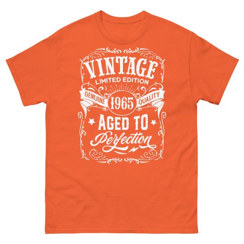 Vintage 1965 Aged To Perfection T-Shirt 1965 Birthday Gift Tee