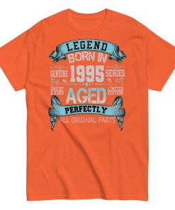 1995 Birthday Year Gift T-shirt Born In 1995 Legend Aged Perfectly