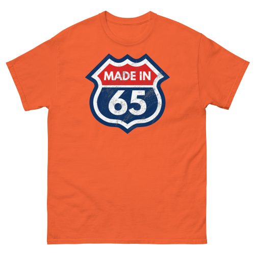 1965 Birthday T-Shirt Gift Made in 65 US Route Sign
