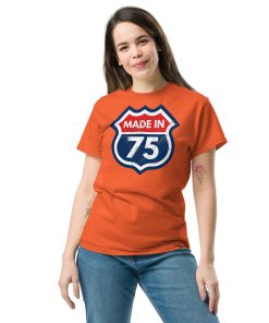1975 Birthday Year Gift T-Shirt Made in 75 Route Sign