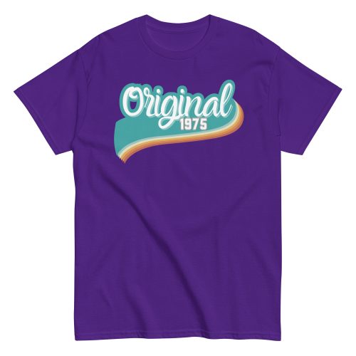 Original 1975 T-Shirt 50th Birthday Gift for 1975 Birth Year