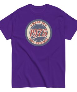 Made in 1975 Birthday T-shirt 50th Birthday Gift Tshirt