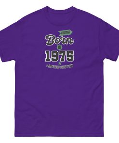 Vintage Born In 1975 Limited Edition T-shirt 50th Birthday Tee