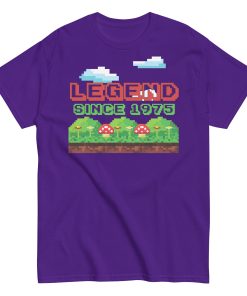 Legend Since 1975 Retro Gaming T-shirt 50th Birthday Tshirt