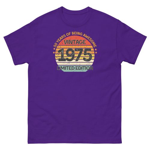 Vintage 1975 Limited Edition T-shirt 50th Birthday Gift