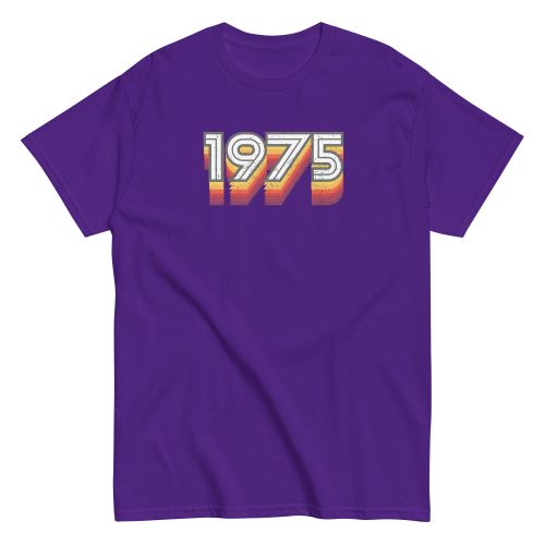 1975 Birth Year Gift T-shirt 50th Birthday Tshirt 1975 Retro