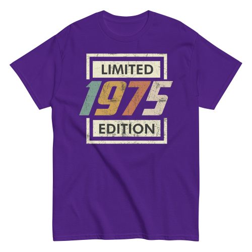 1975 Birthday Year Gift T-shirt Born In 1975 Limited Edition T-shirt