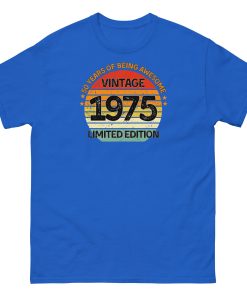 Vintage 1975 Limited Edition T-shirt 50th Birthday Gift