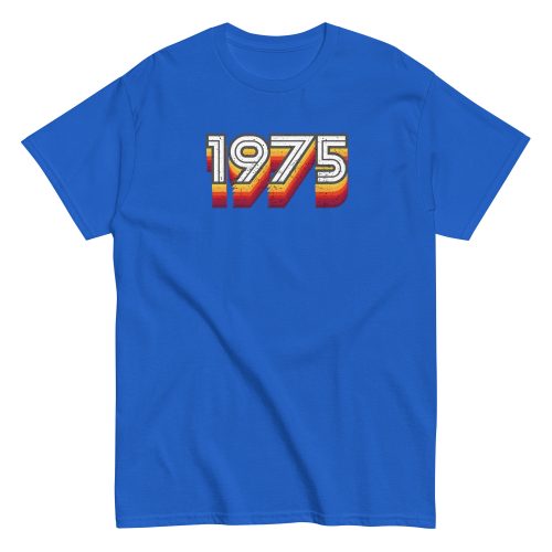 1975 Birth Year Gift T-shirt 50th Birthday Tshirt 1975 Retro