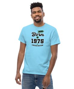 Vintage Born In 1975 Limited Edition T-shirt 50th Birthday Tee