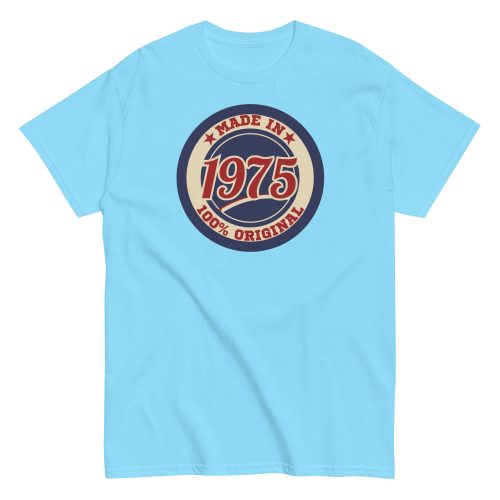 Made in 1975 Birthday T-shirt 50th Birthday Gift Tshirt