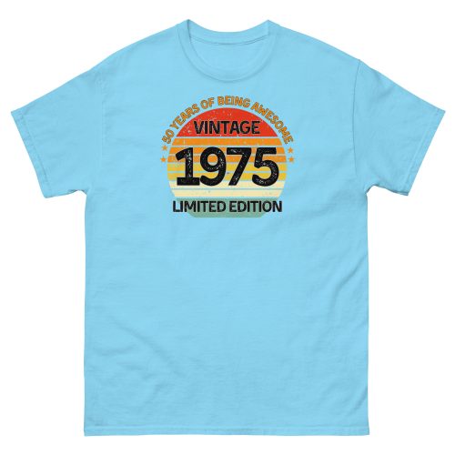 Vintage 1975 Limited Edition T-shirt 50th Birthday Gift