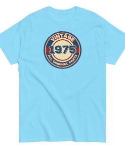 1975 Birthday Gift T-shirt Vintage All Original Parts 50th