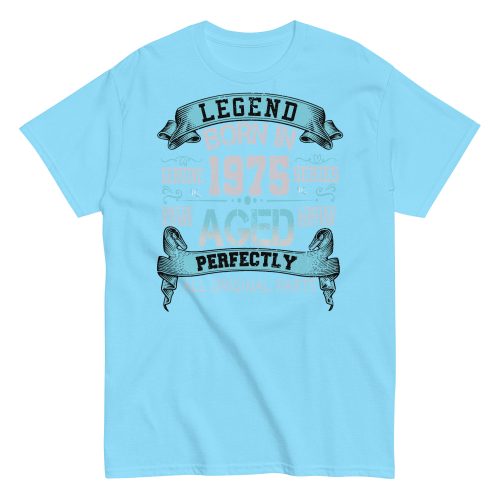 1975 Birthday Year Gift T-shirt Born In 1975 Legend Aged Perfectly