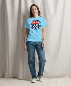 1965 Birthday T-Shirt Gift Made in 65 US Route Sign