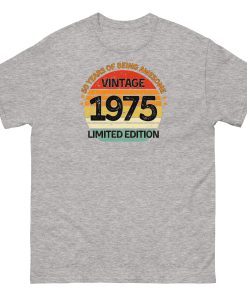Vintage 1975 Limited Edition T-shirt 50th Birthday Gift