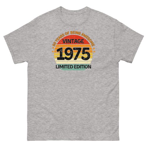 Vintage 1975 Limited Edition T-shirt 50th Birthday Gift