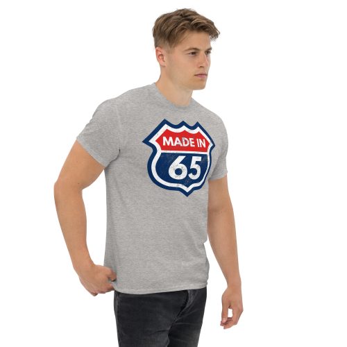 1965 Birthday T-Shirt Gift Made in 65 US Route Sign
