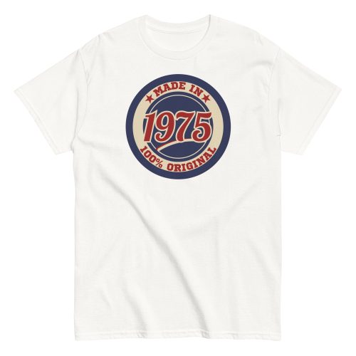 Made in 1975 Birthday T-shirt 50th Birthday Gift Tshirt