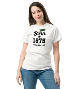 Vintage Born In 1975 Limited Edition T-shirt 50th Birthday Tee