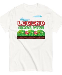Legend Since 1975 Retro Gaming T-shirt 50th Birthday Tshirt